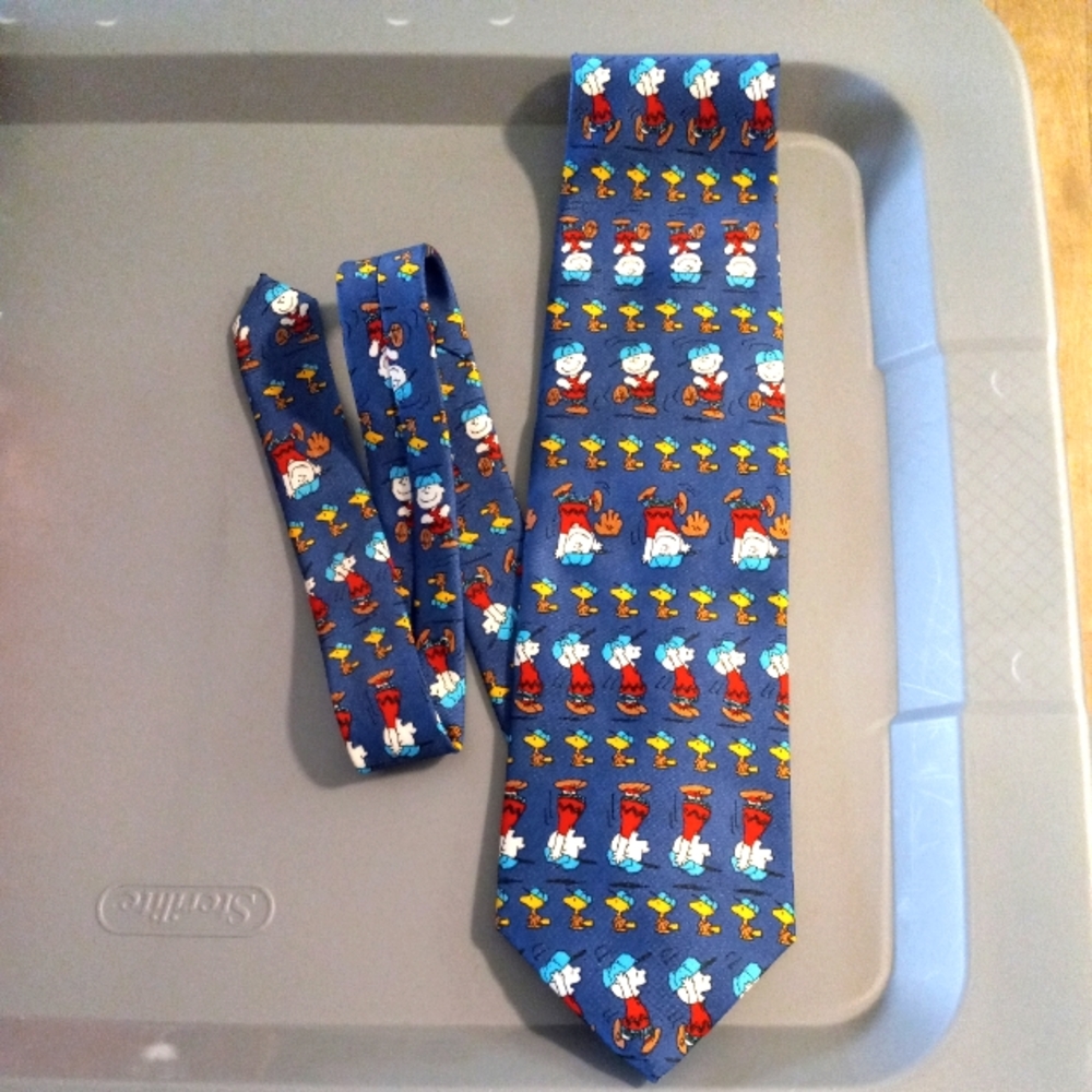 Vintage Peanuts by Balance Inc, The Tie Works, Snoopy & Woodstock